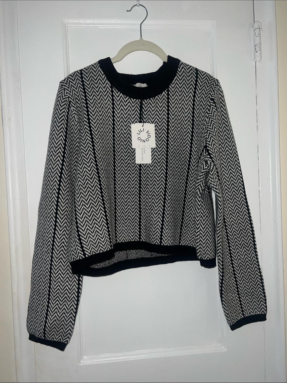 Lili Sidonio knit zig zag sweater